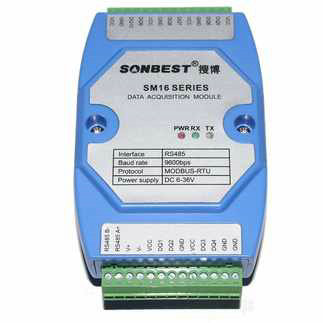 RS485 bus 160 point DS18B20 temperature acquisition module