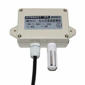 Protective voltage type temperature and humidity sensor