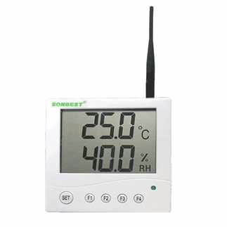 Wireless LCD networking temperature and humidity sensor