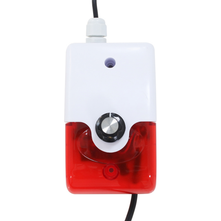 Sound and light alarm volume continuously adjustable Sound si