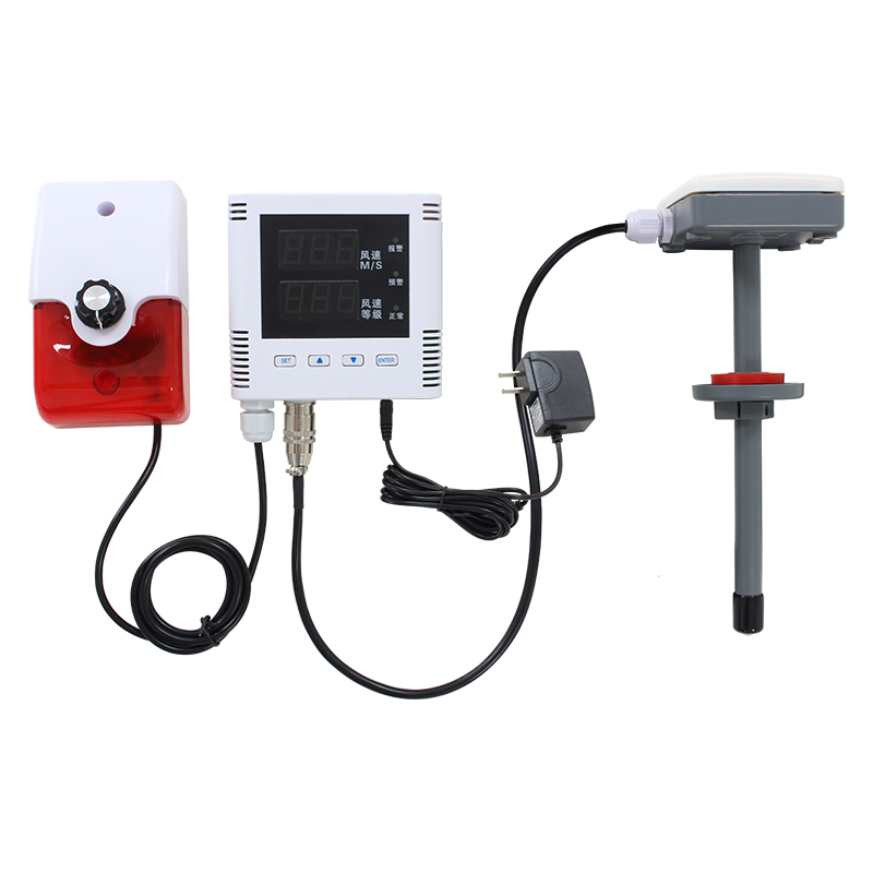 LED display pipe stop gas alarm, no wind delay alarm for vent