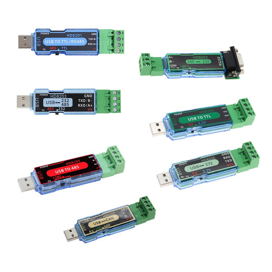 USB-TTL and RS485 multifunctional converter
