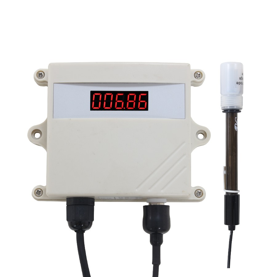 Liquid pH sensor LED display