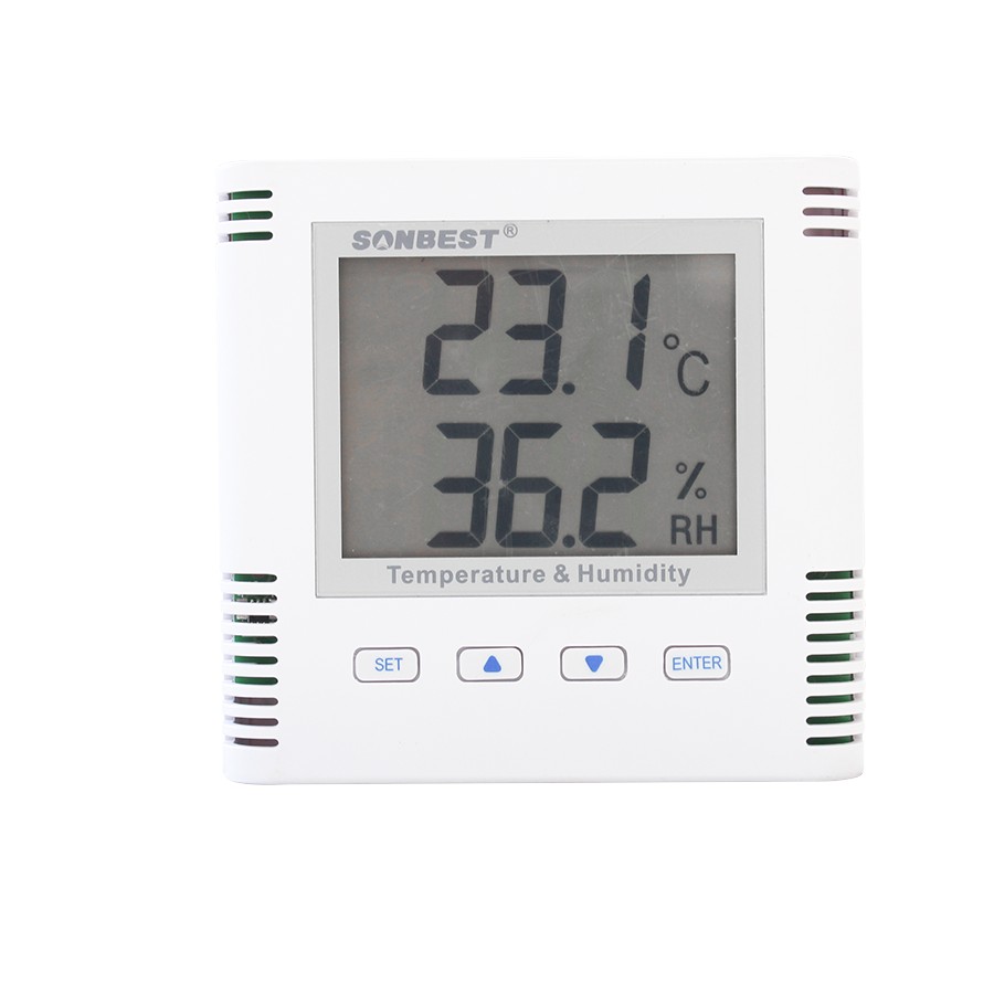 LCD temperature and humidity display