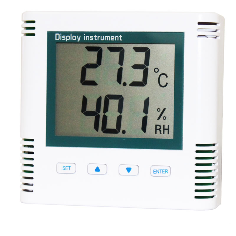 LCD temperature and humidity display