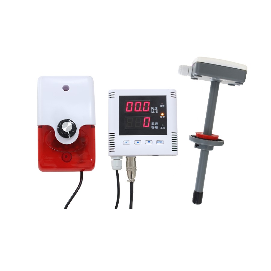 LED display pipe stop gas alarm, no wind delay alarm for vent