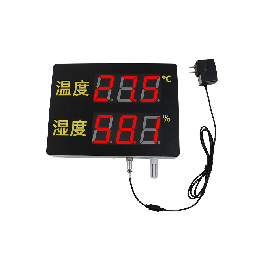 Temperature and humidity signage with communication function