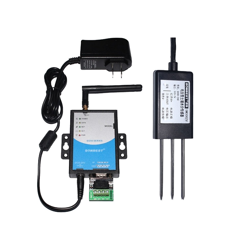 GPRS soil moisture temperature integrated sensor