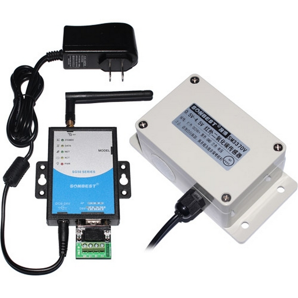 GPRS carbon dioxide sensor