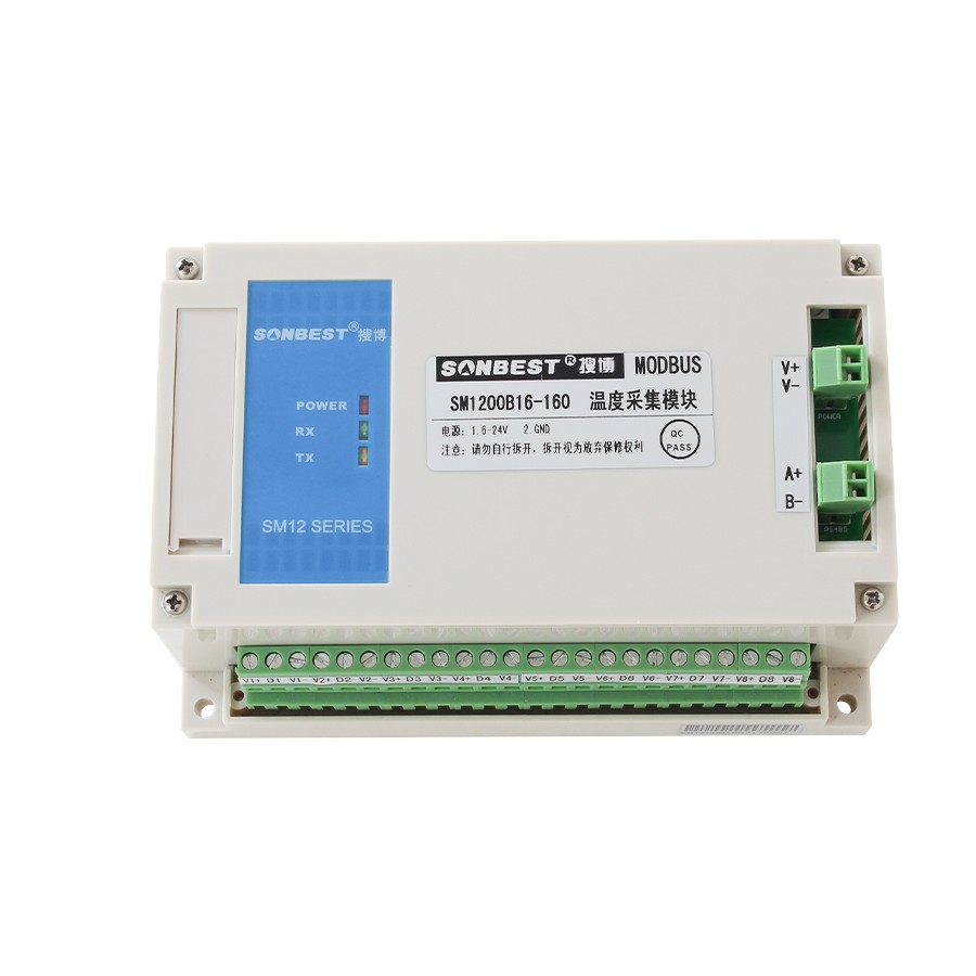 <b>[SM1200B16-160]RS485 bus 160 point DS18B20 temperature 16 
