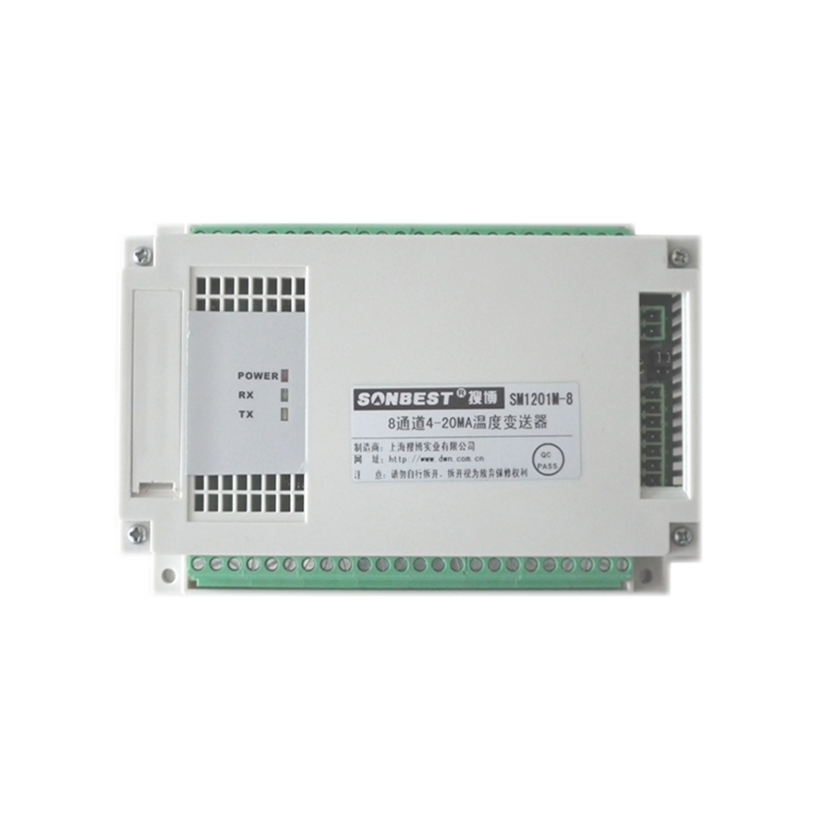 Eight channel 4-20mA programmable temperature transmitter