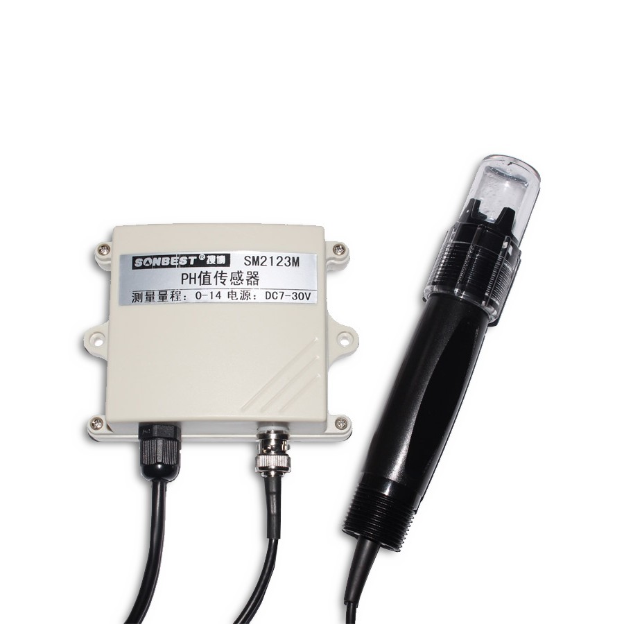 Industrial grade online sewage pH sensor