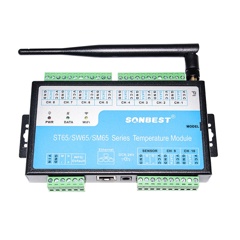 <b>10-channel DS18B20 temperature acquisition module</b>