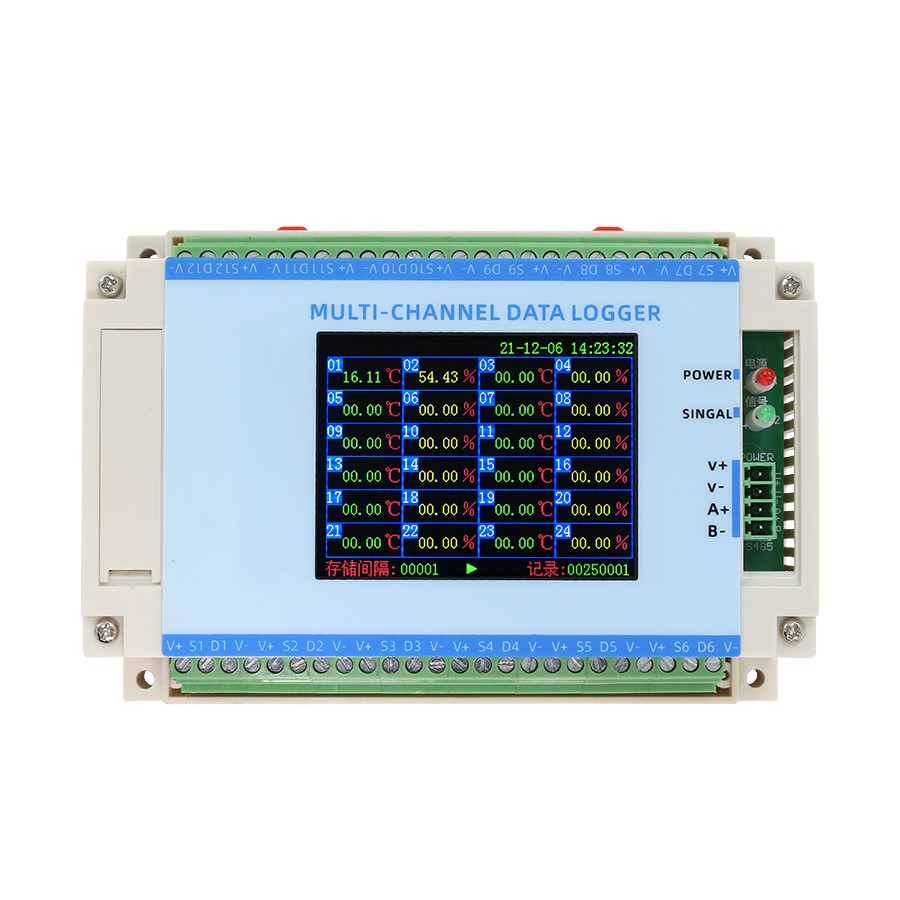 12-channel temperature and humidity recorder