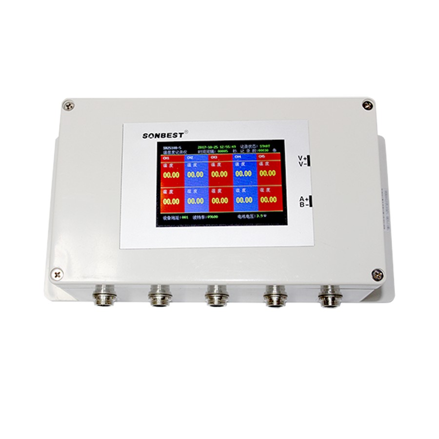 RS485 interface TFT color screen 5 channel SHT30 temperature 