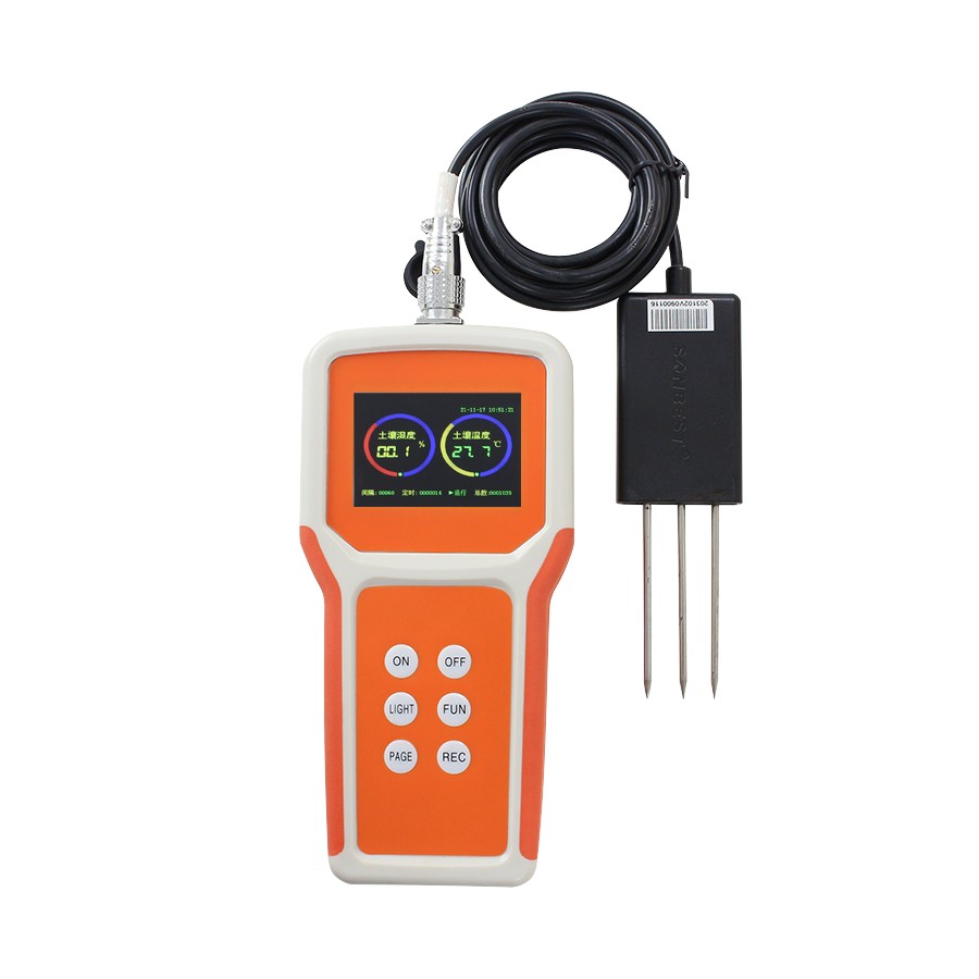 USB handheld soil moisture and temperature integrated recorde