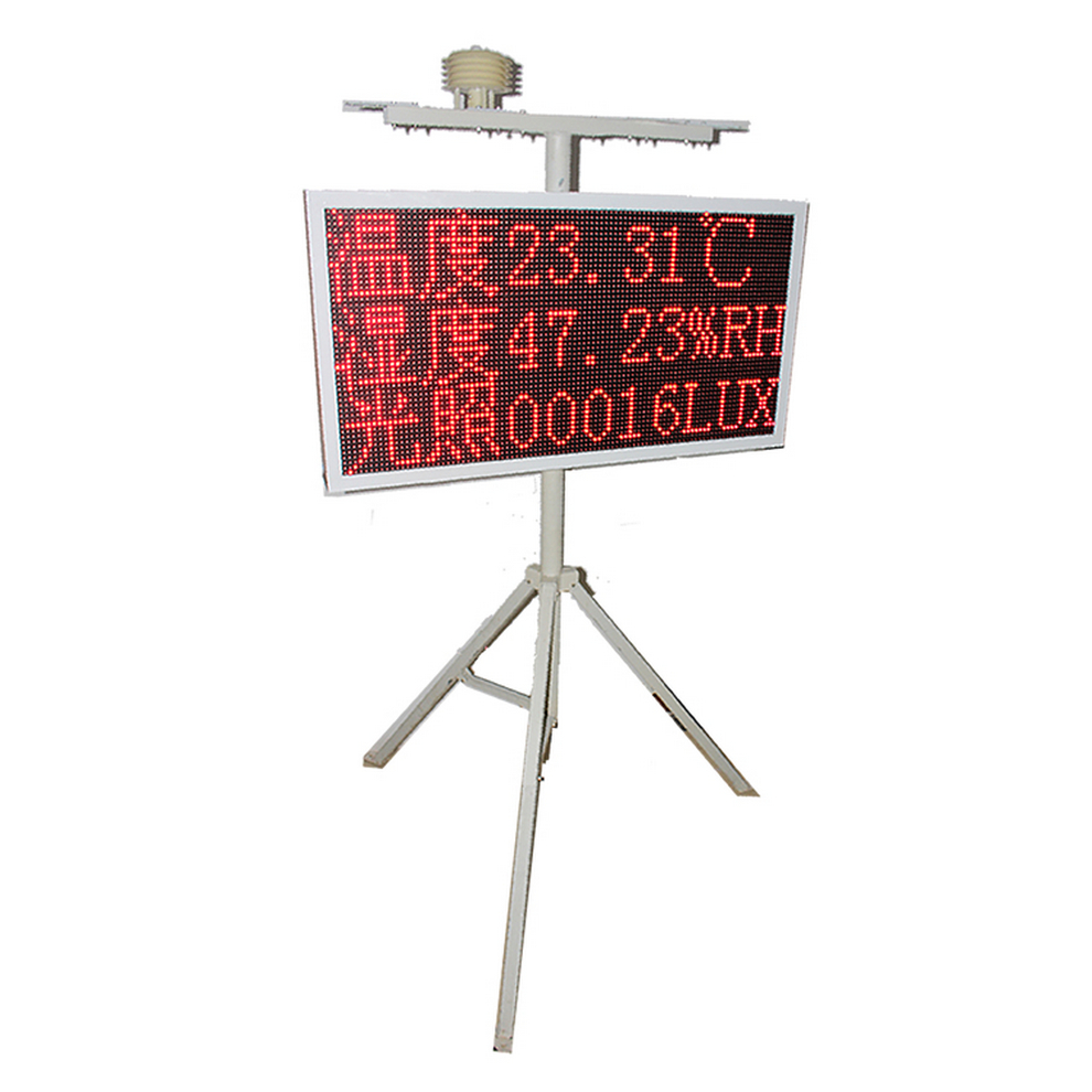 Dot screen weather station