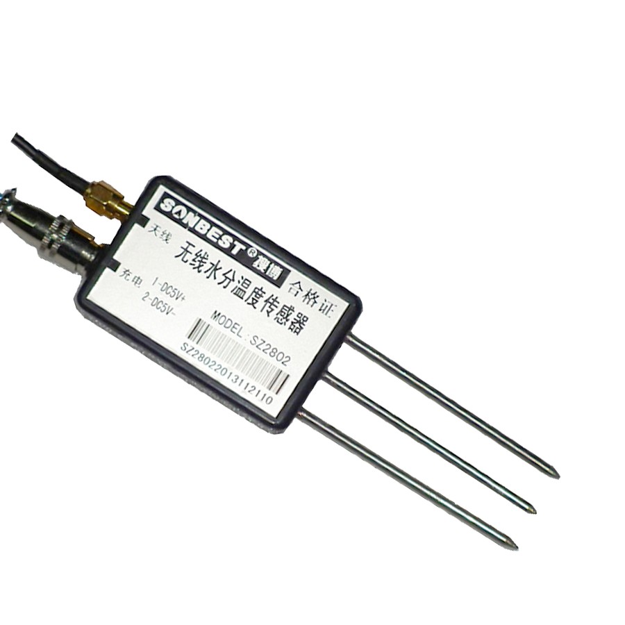 Wireless soil moisture temperature sensor