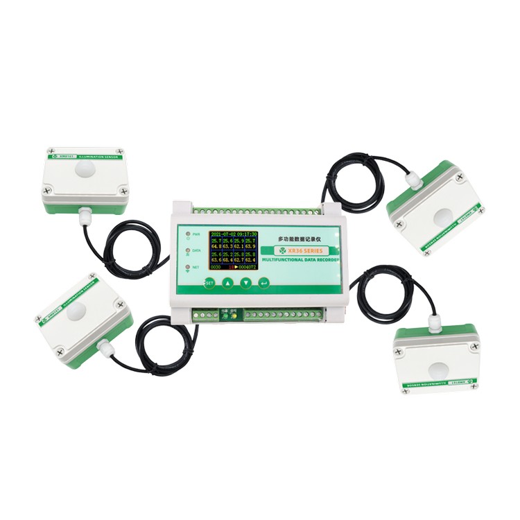 Rail-Mounted 4-Channel Illuminance Recorder
