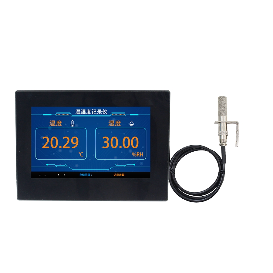 7-inch Color-screen Temperature and Humidity Recorder with Da