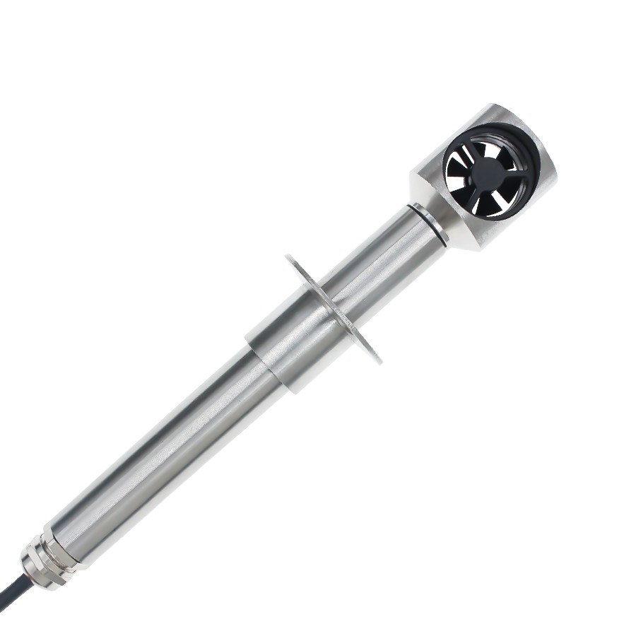 Stainless Steel Impeller-type Pipeline Wind Speed Sensor