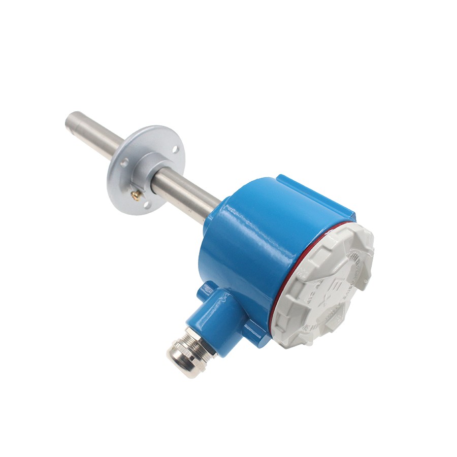 Flange-mounted aluminum alloy host pipeline wind speed sensor