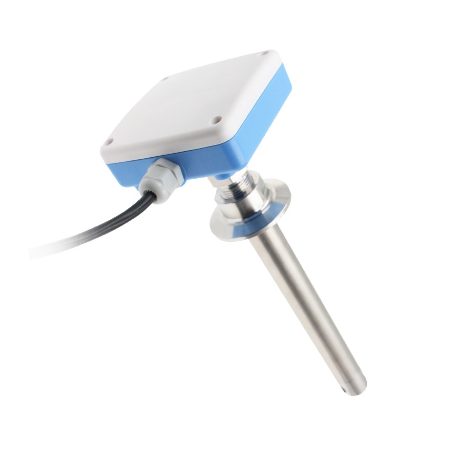 Stainless steel chuck-type pipeline wind speed sensor