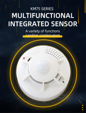 Ceiling type temperature and humidity smoke sensor