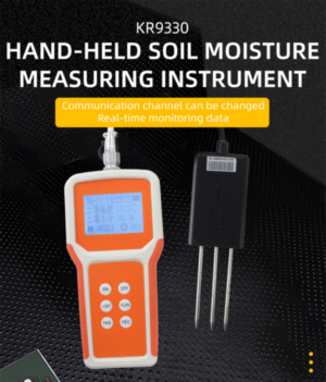 Hand-held soil moisture measuring instrument