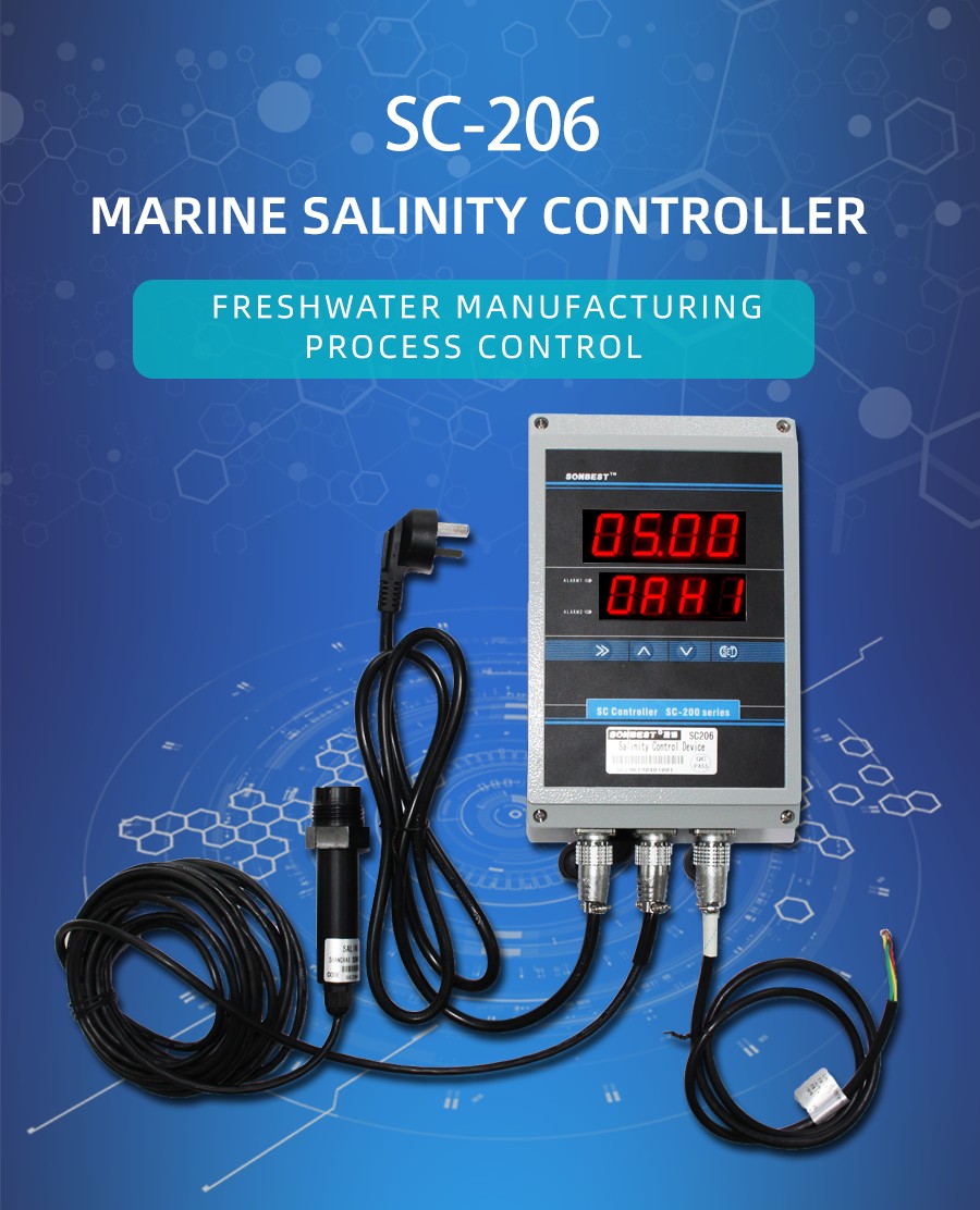 Marine salinity controller (salt meter)