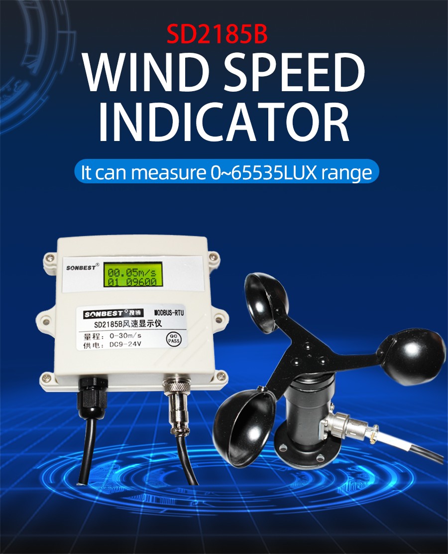 RS485 wind speed display