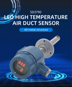 High temperature pipe LED wind speed sensor