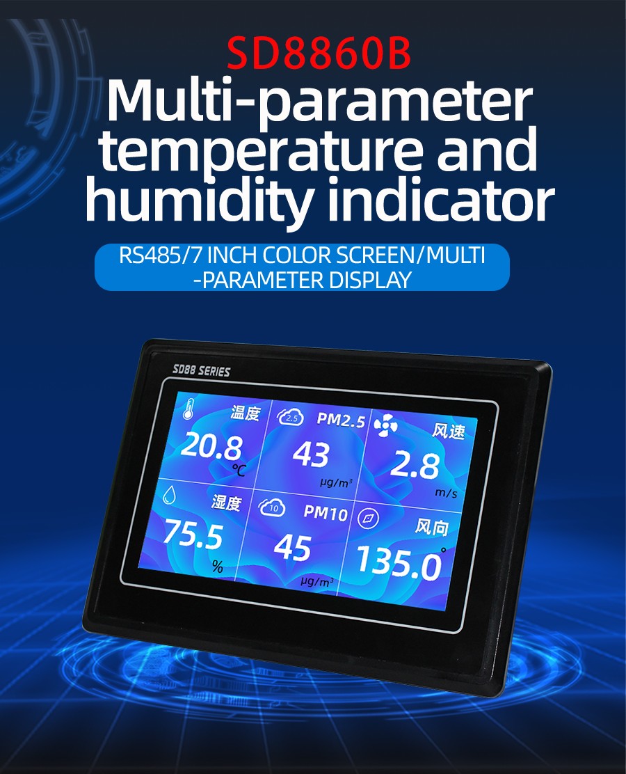 Networked color display for small weather stations