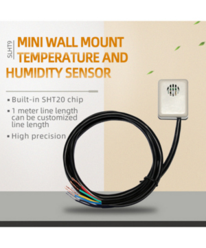 Mini wall-mounted digital temperature and humidity sensor