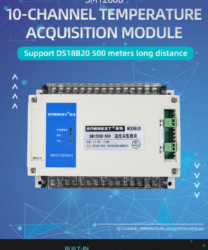 RS485 bus 160 point DS18B20 temperature acquisition module