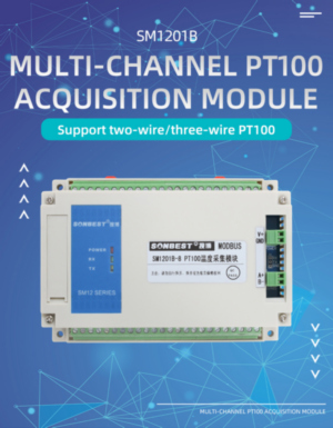 RS485 interface 8-channel PT100 temperature acquisition modul