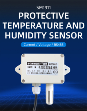 Protective temperature and humidity sensor