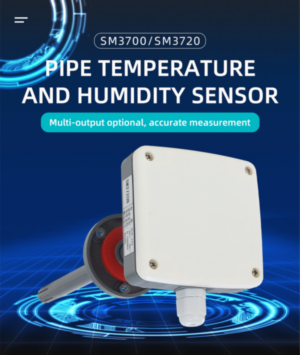 Pipe temperature and humidity sensor current output