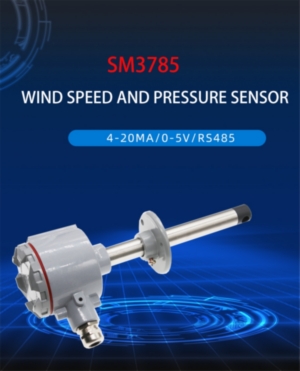 Duct wind speed and pressure sensor