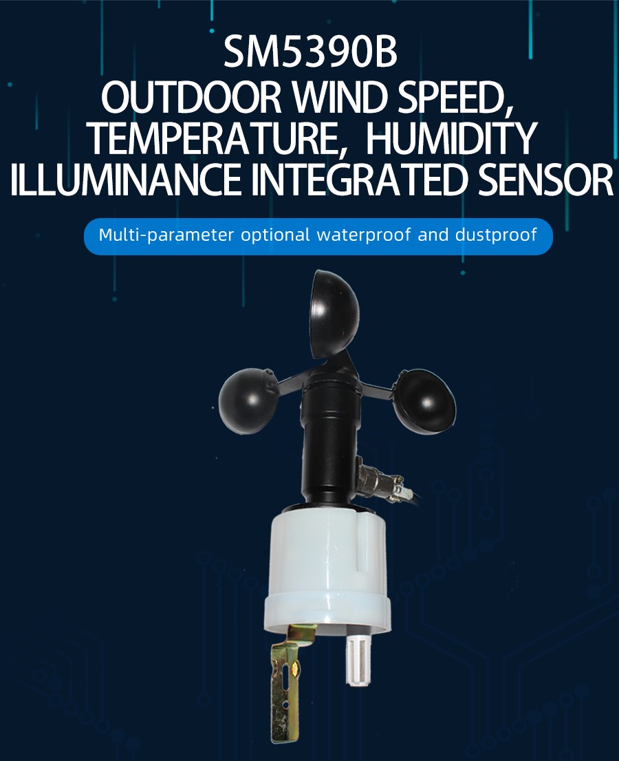  SM5390B wind speed, temperature, humidity, light intensity