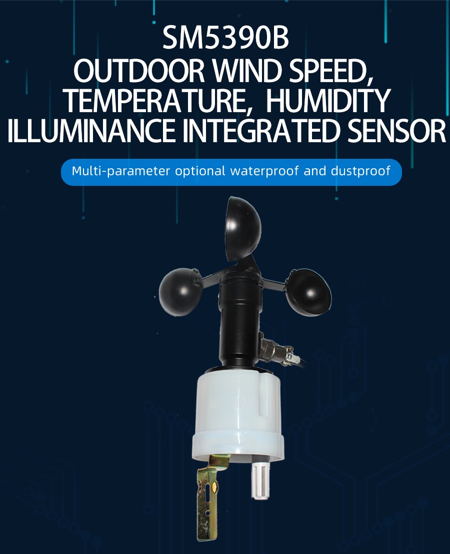 wind speed, temperature, humidity, light intensity