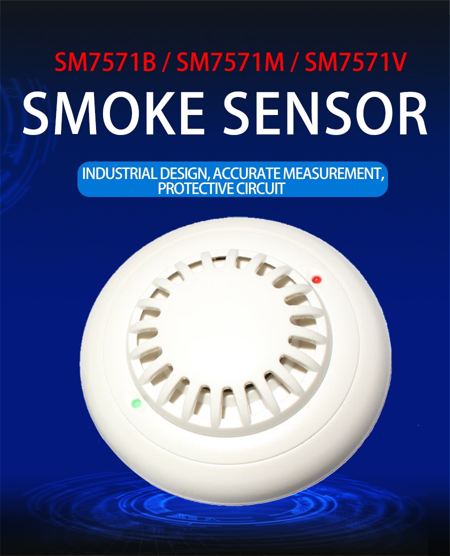 4-20mA current type ceiling mounted smoke sensor video