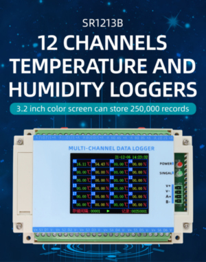 12-channel temperature and humidity recorder