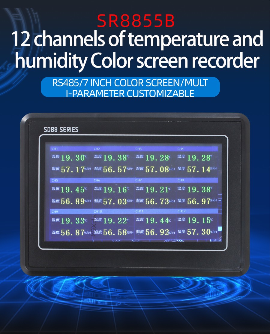 12-channel temperature and humidity indicator Samplebook