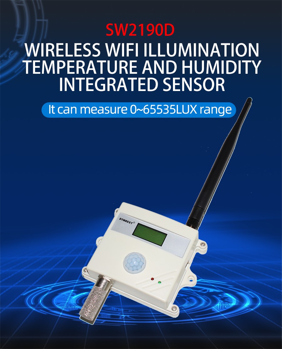 SW2190D  Wireless wifi illumination and temperature and humi