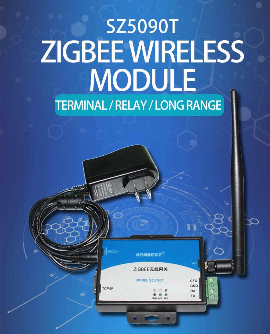 <b>TCP/IP network interface industrial grade ZIGBEE wireless 