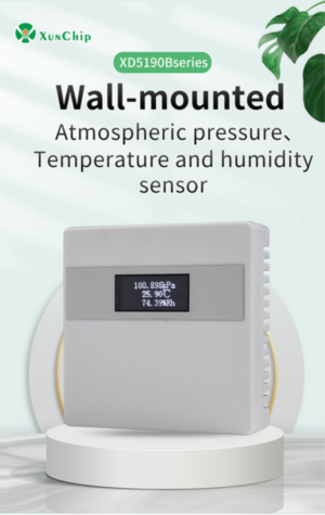 LCD display atmospheric pressure and temperature and humidity