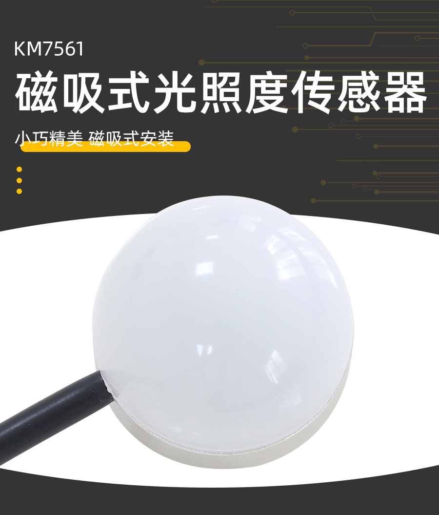 RS485接口磁铁式小体积宽量程光照度传感器