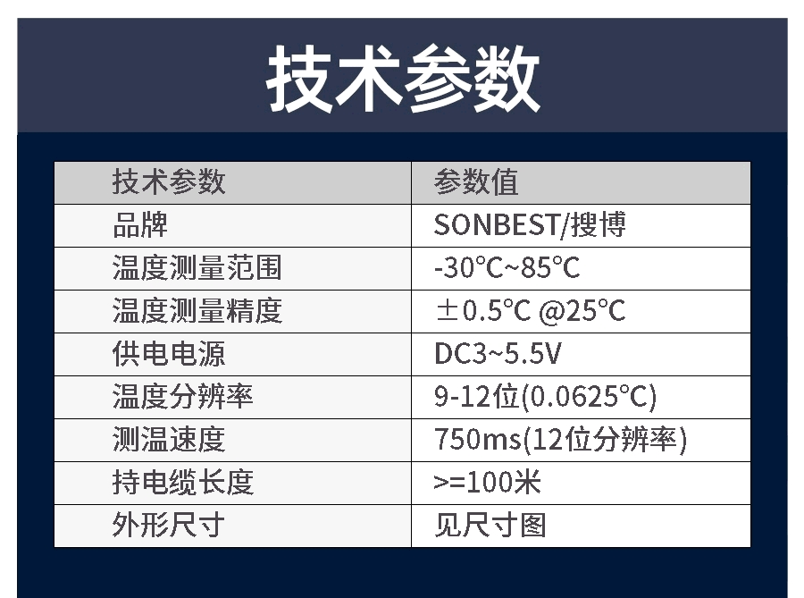 经济型温度传感器DS18B20