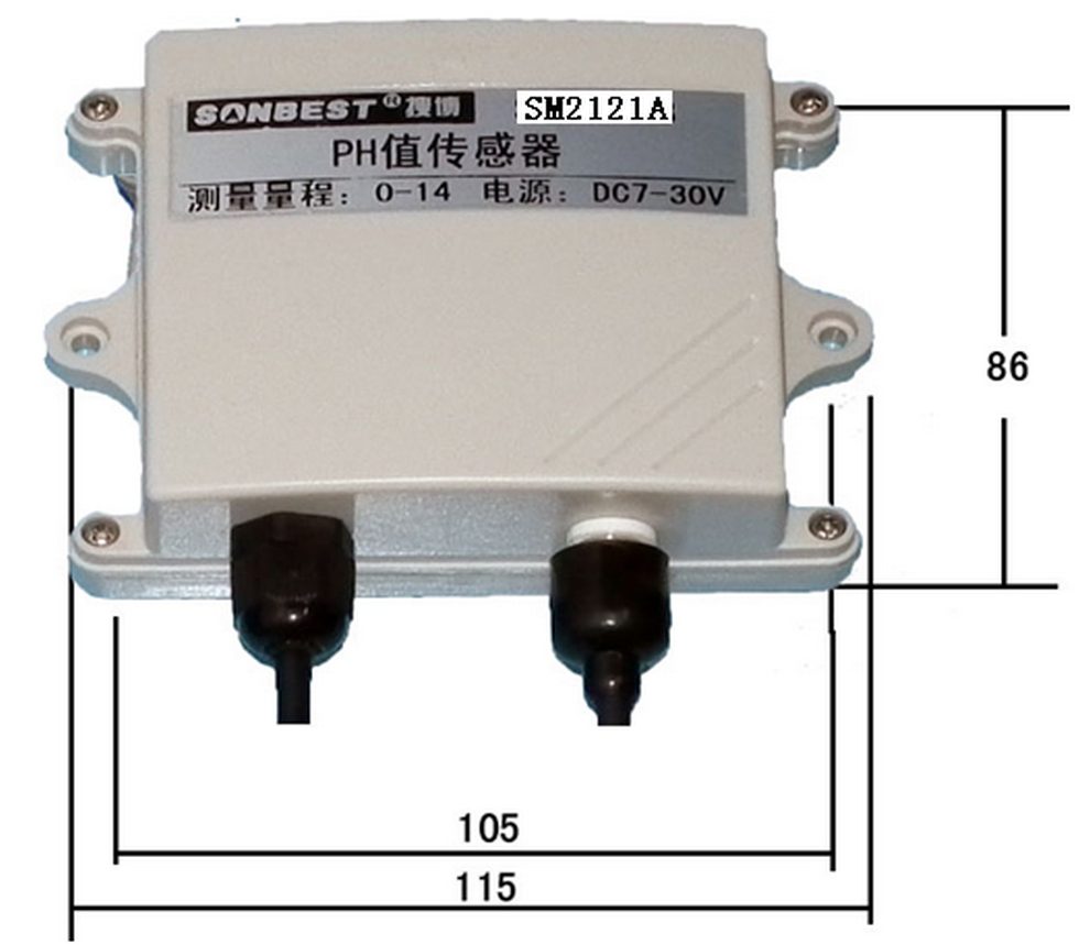 RS232液体PH值传感器